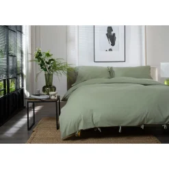 Online THE LYNDON COMPANY Soft Textured Duvet Set Green