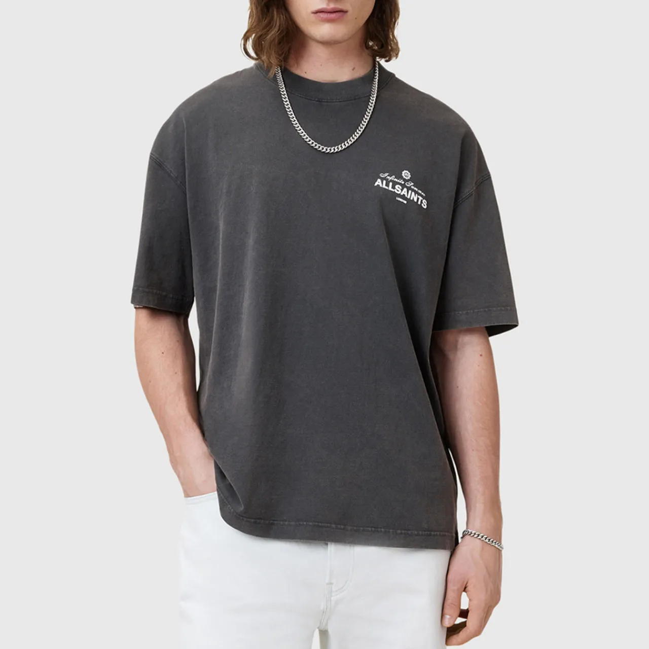Sale ALLSAINTS Soleil Logo Oversized T-Shirt