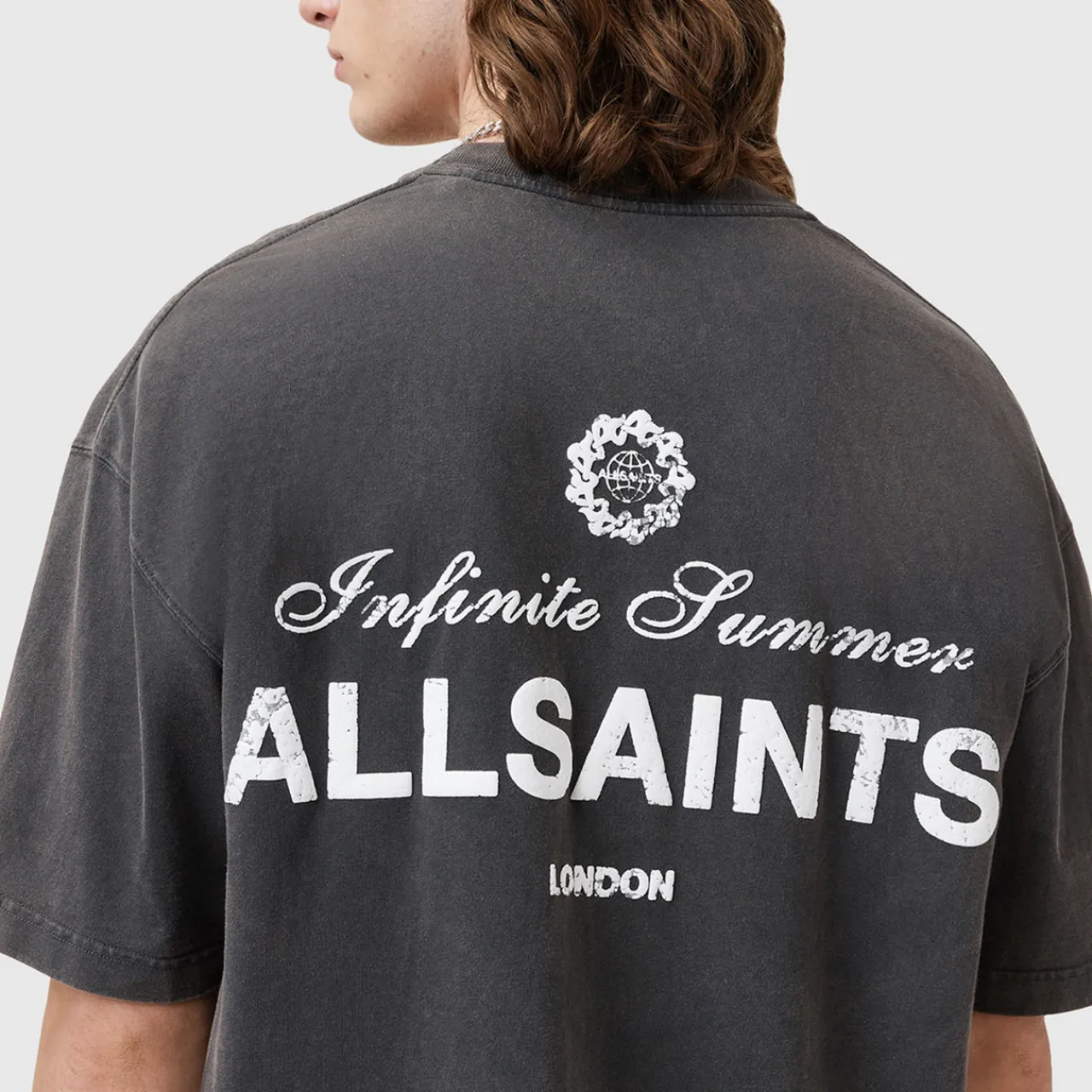 Sale ALLSAINTS Soleil Logo Oversized T-Shirt