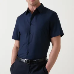 Solid Stretch Casual Shirt