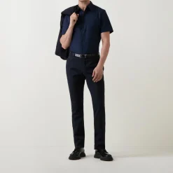 Solid Stretch Casual Shirt