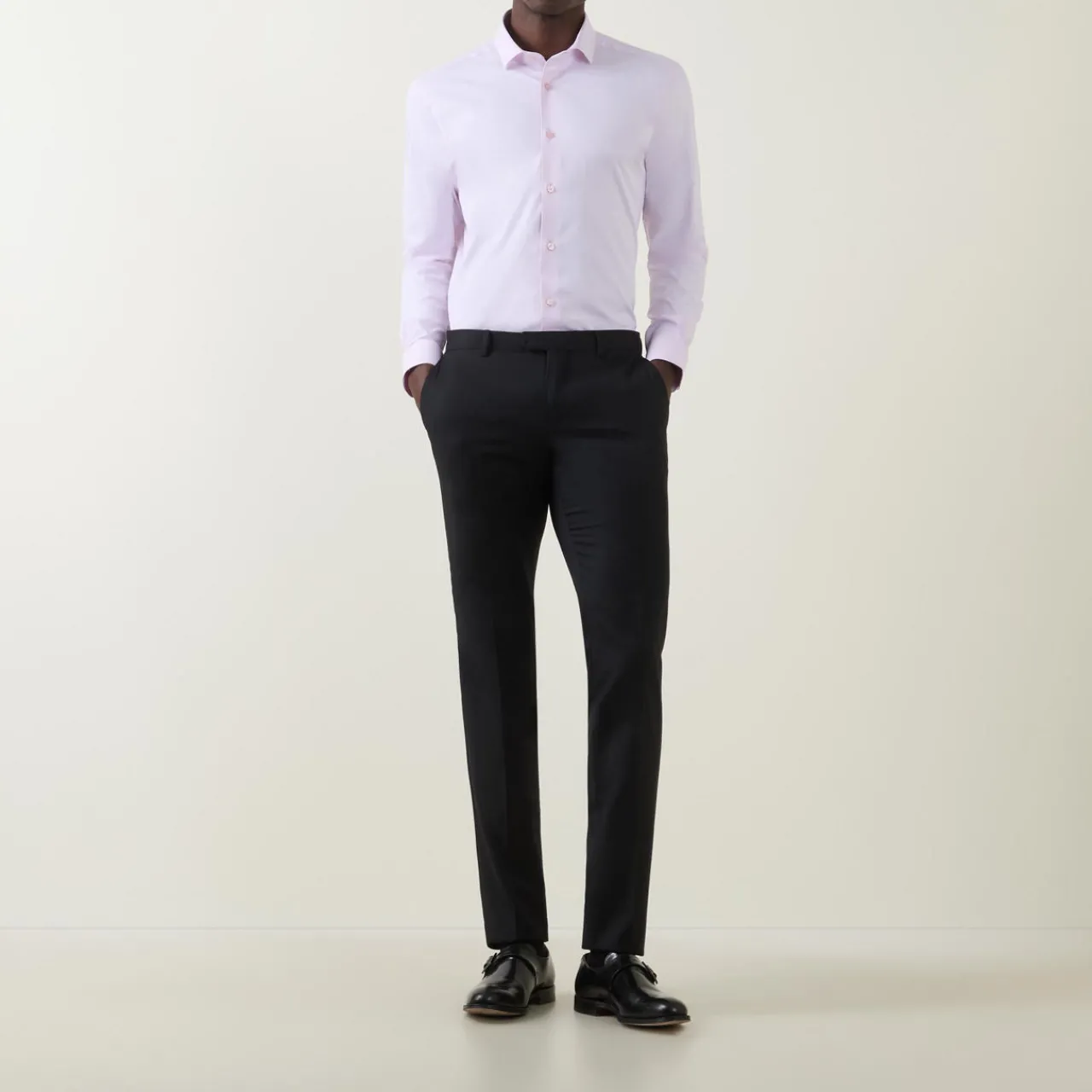 Best REMUS UOMO Solid Stretch Single-Cuff Shirt