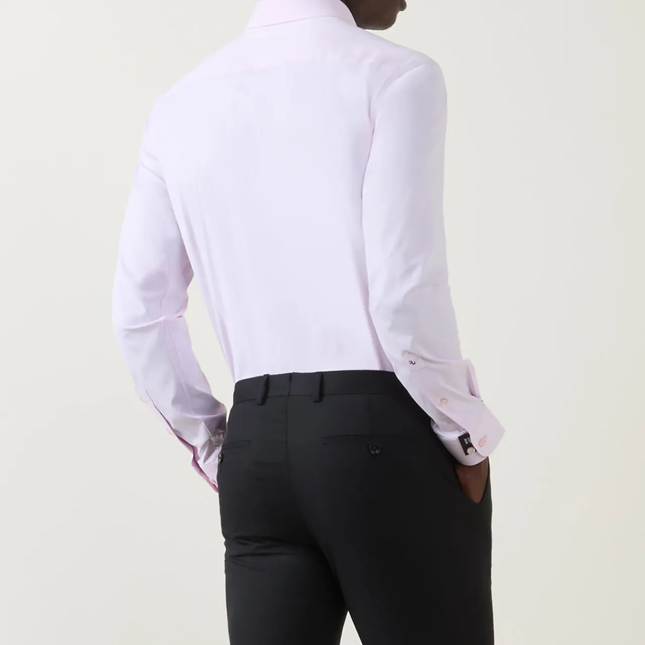 Best REMUS UOMO Solid Stretch Single-Cuff Shirt