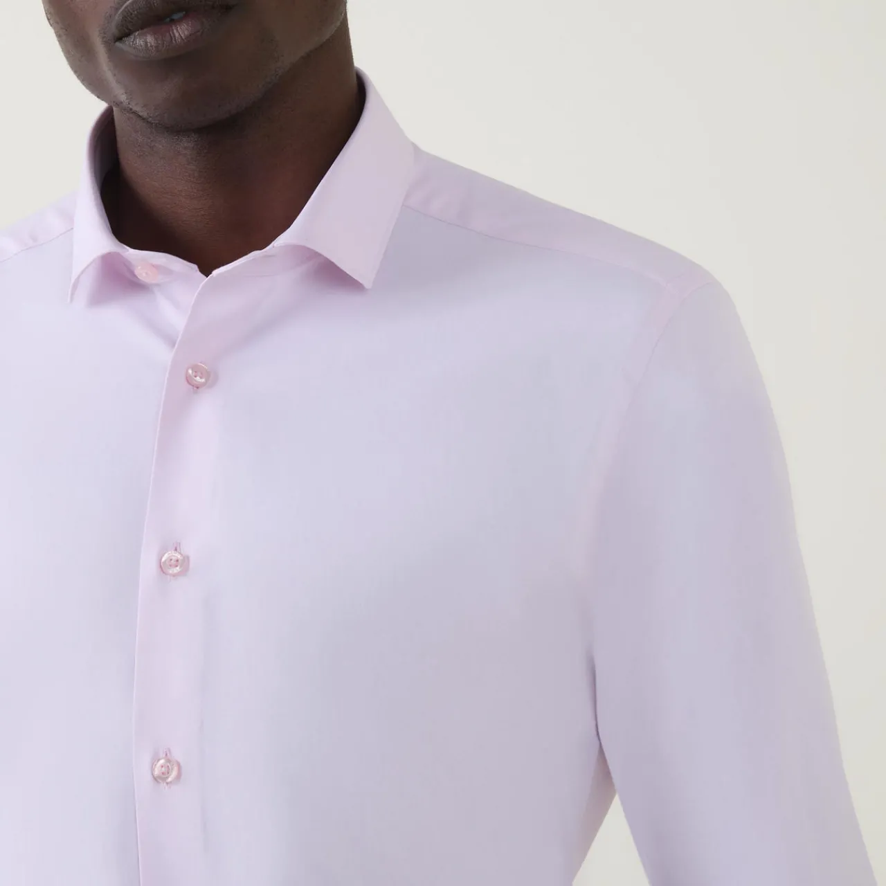 Best REMUS UOMO Solid Stretch Single-Cuff Shirt