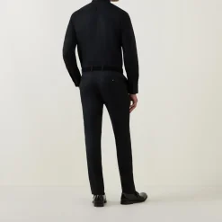 Solid-Twill Single-Cuff Formal Shirt
