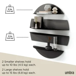 Sale UMBRA Solis Decorative Metal Floating Wall Shelves