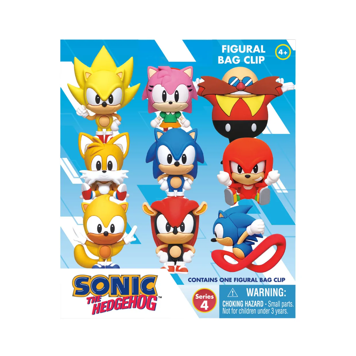 Sonic Series 4 Assorted Figural Bag Clip