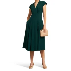 Online HOBBS Sophie Pintuck Flared Dress
