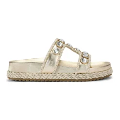 New CARVELA Sorella Embellished Flatform Sandals