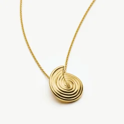 Spiral Mini Pendant Chain Necklace