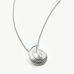 Spiral Mini Pendant Chain Necklace