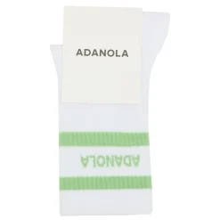 Clearance ADANOLA Sports Stripe Logo Socks