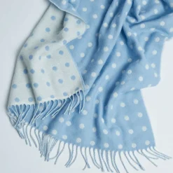 Spotted Baby Blanket Blue