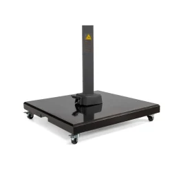 Square Glow Parasol & Cover Taupe 3m