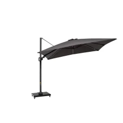 Square Glow Parasol & Cover Anthracite 3m