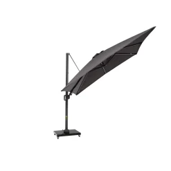 Square Glow Parasol & Cover Anthracite 3m