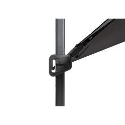 Square Glow Parasol & Cover Anthracite 3m
