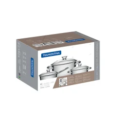 Stainless Steel Cookware Three-Piece Set
