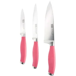 Hot TAYLORS EYE WITNESS Starter Three-Piece Knife Set Raspberry