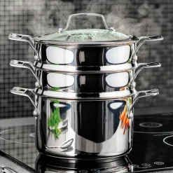 Steamers Three-Tier Steamer Set 22cm