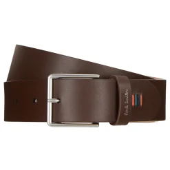Hot PAUL SMITH Stitched Artist Stripe Leather Belt