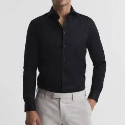 Sale REISS Storm Cotton Twill Slim Fit Shirt