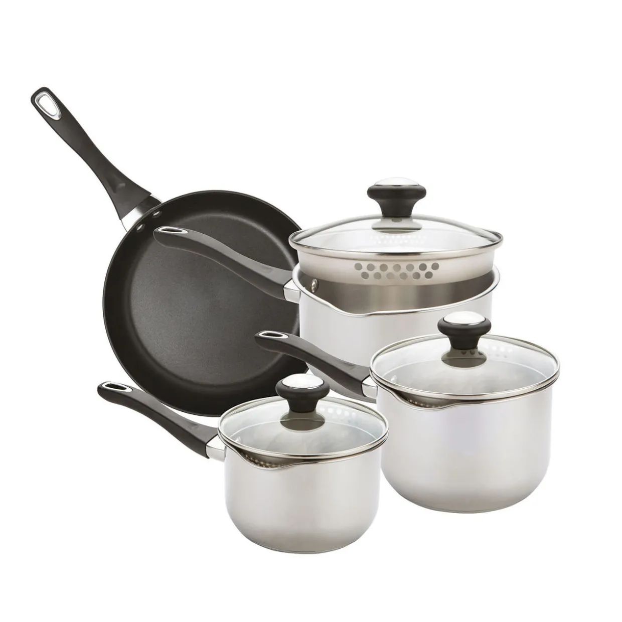Strain Away Four Piece Set with Straining Lids