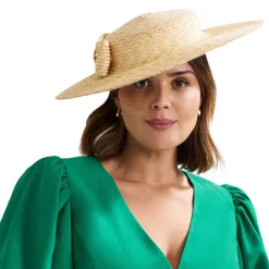 New PHASE EIGHT Straw Boater Hat