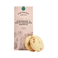 Fashion CARTWRIGHT & BUTLER Strawberry & White Chocolate Chunk Biscuits 200g