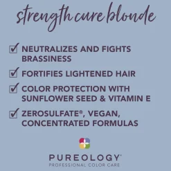 Outlet PUREOLOGY Strength Cure Blonde Shampoo 266ml