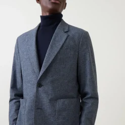 Stretch Buggy Single-Breasted Blazer