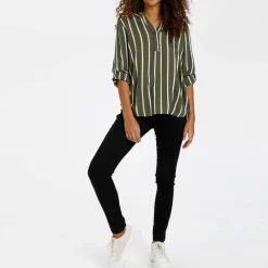 Hot KAFFE Stridy Striped Blouse