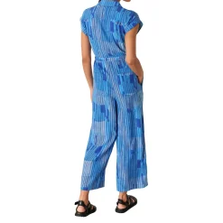 Clearance WHISTLES Stripe Drawstring Pocket Jumpsuit