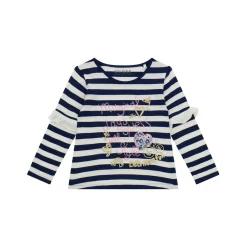 Outlet GUESS Stripe Embellished Logo Top