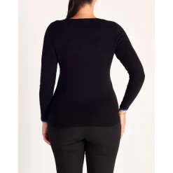 Stripe Sweater and Scarf Two-Piece Set