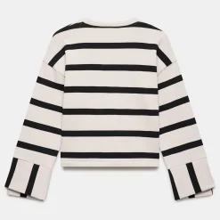 Discount MINT VELVET Striped Cuff Detail Sweatshirt