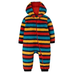 Striped Fleece Snuggle Suit
