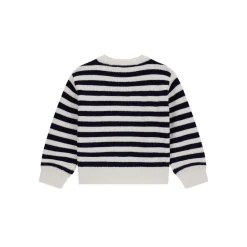 Online GUESS Striped Heart Logo Cardigan