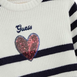 Striped Heart Logo Sweater Dress
