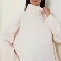 Sale ELENA MIRÒ Striped Hem Turtleneck Sweater