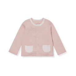 Hot MORI Striped Logo Pocket Cardigan