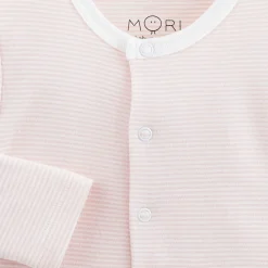 Hot MORI Striped Logo Pocket Cardigan