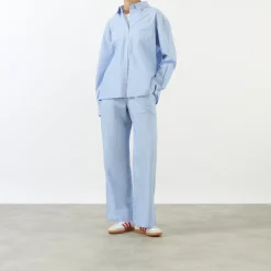 Striped Wide Leg Trousers