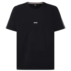 Striped-Sleeve Logo T-Shirt