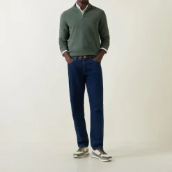 Clearance BUGATTI Structure Logo Half-Zip Sweater