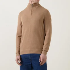 Structure Logo Half-Zip Sweater