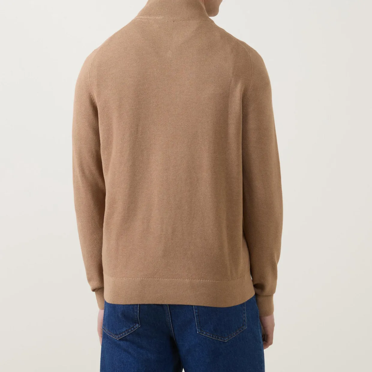 Structure Logo Half-Zip Sweater