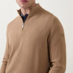 Structure Logo Half-Zip Sweater