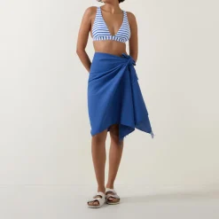 Clearance SEA LEVEL Sunset Frayed-Edge Sarong