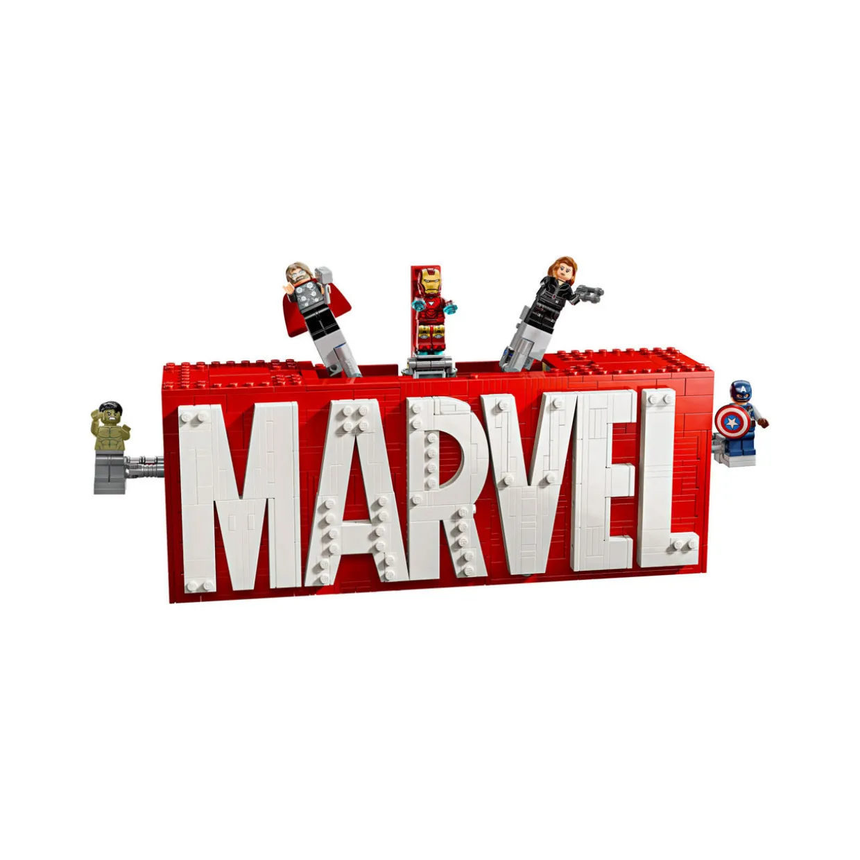 Super Heroes Marvel Logo & Minifigures